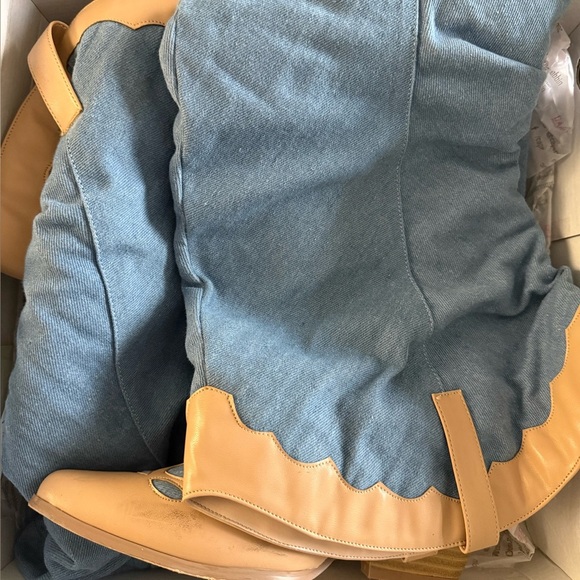 Cape Robbin Blue Over the Knee Boots - Picture 5 of 7